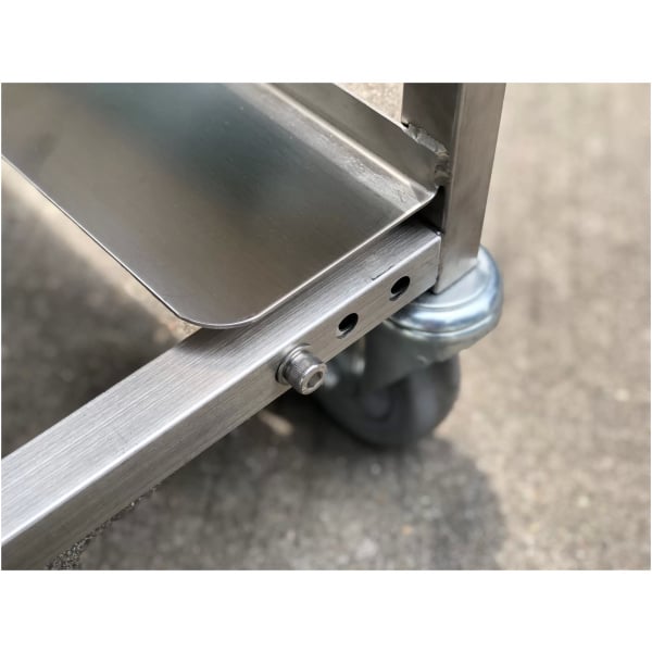 Flatpack Rack – 15 Shelves Stainless Steel