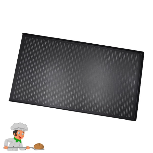 Perforated 3 Side Tray – 16” Teflon Nonstick Coated